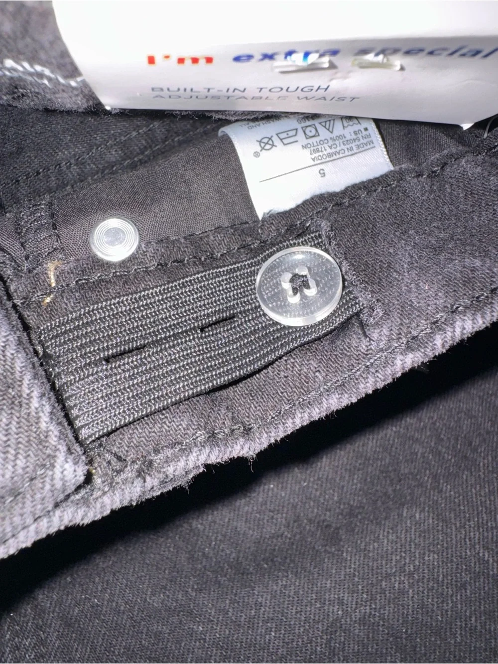 Old Navy Kids Black Slouchy Straight-Leg Jeans